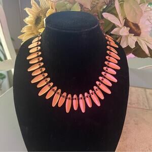 Matisse Nefertiti Copper & Black Enamel Statement Necklace